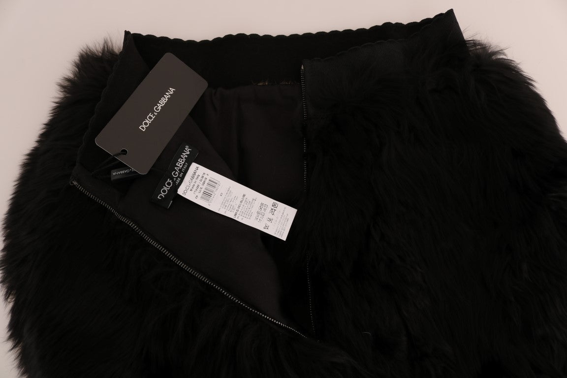 Black Mink Nutria Fur Mini Hot Pants - coffeewithmee2Dolce & GabbanaP2077S