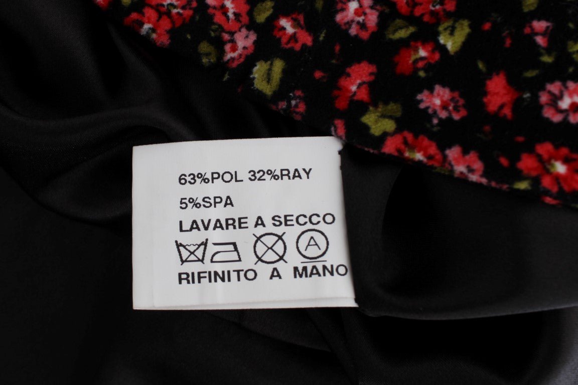 Black Multicolor Floral Suit - coffeewithmee2BENCIVENGAP1659S