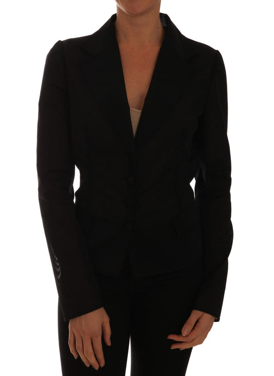 Black Nylon Net Blazer Jacket - coffeewithmee2Dolce & GabbanaP1511S
