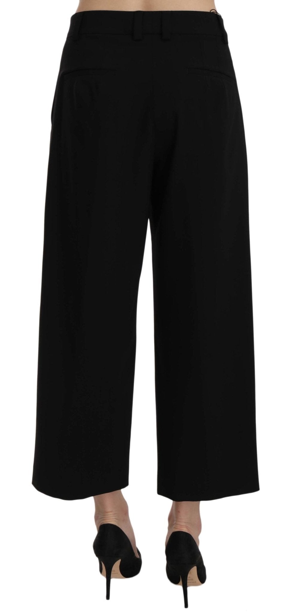 Black Print Trousers Pants - coffeewithmee2Dolce & GabbanaP1581S
