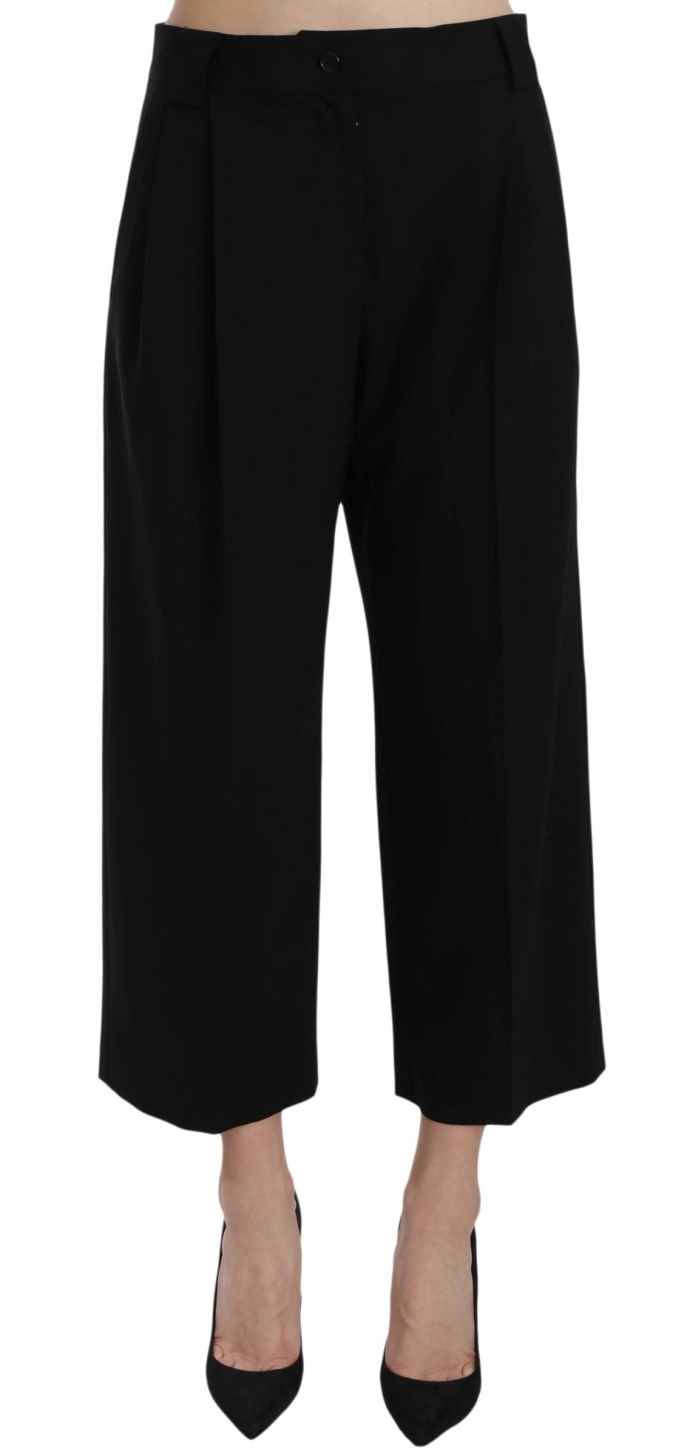 Black Print Trousers Pants - coffeewithmee2Dolce & GabbanaP1581S