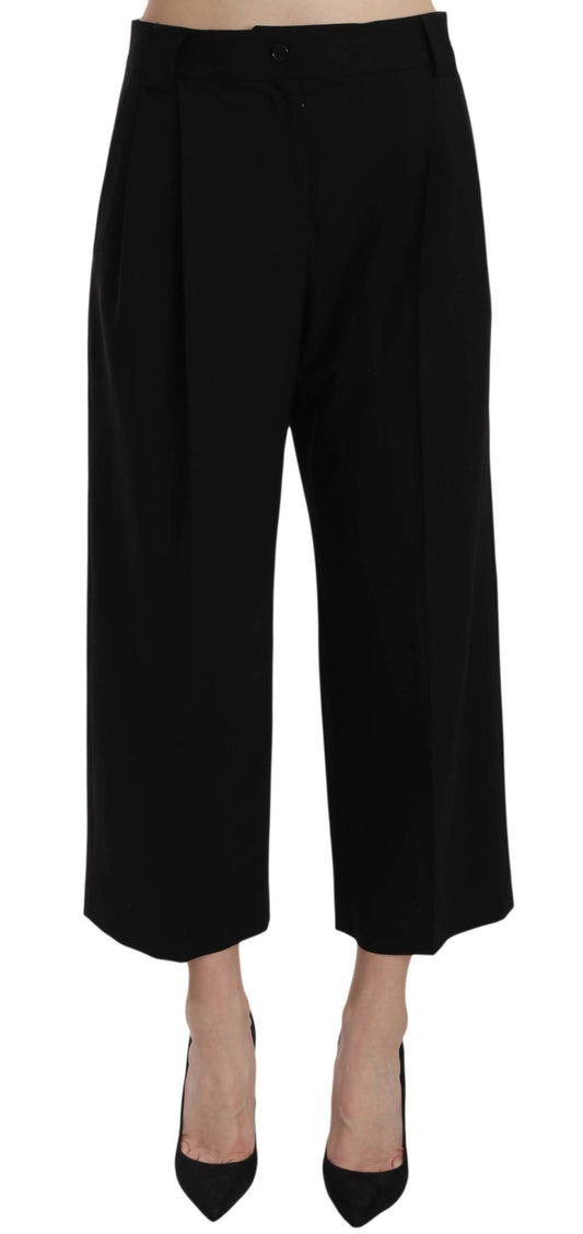 Black Print Trousers Pants - coffeewithmee2Dolce & GabbanaP1581S