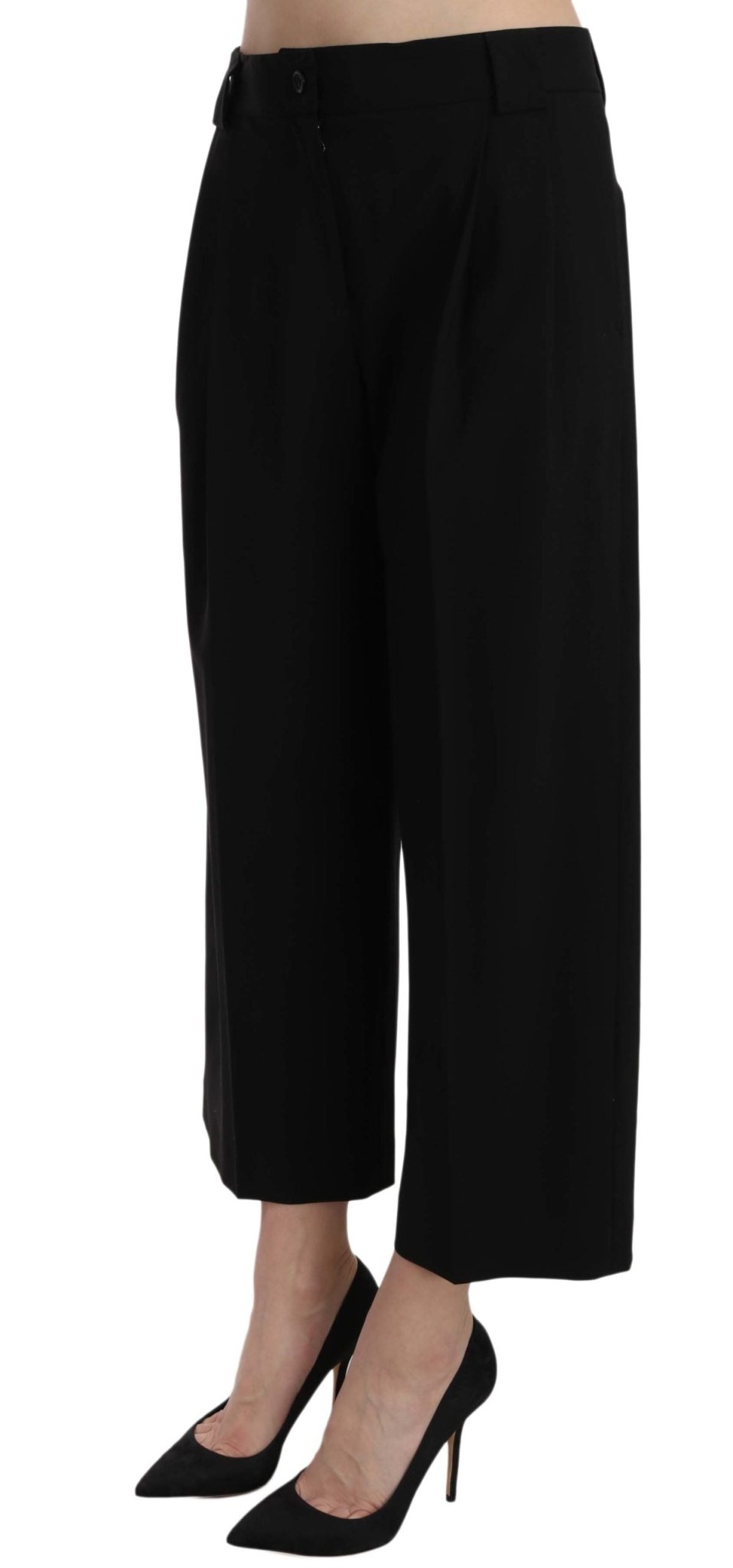 Black Print Trousers Pants - coffeewithmee2Dolce & GabbanaP1581S