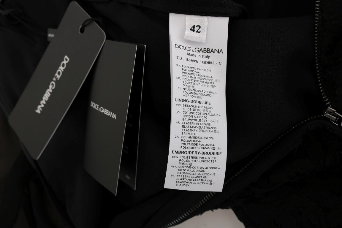 Black San Valentino Sequined Shift Dress - coffeewithmee2Dolce & GabbanaP1971S