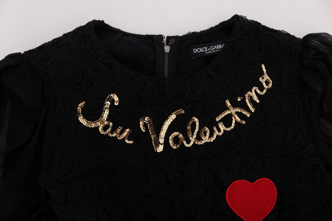 Black San Valentino Sequined Shift Dress - coffeewithmee2Dolce & GabbanaP1971S