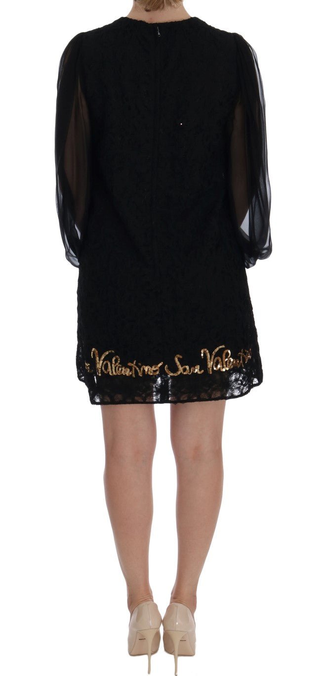 Black San Valentino Sequined Shift Dress - coffeewithmee2Dolce & GabbanaP1971S