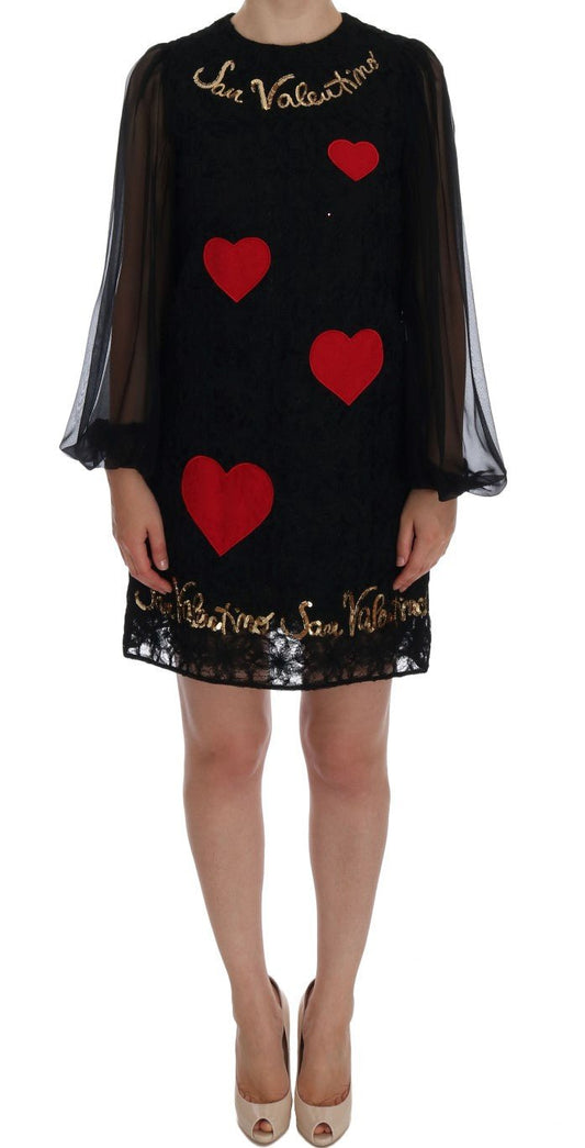 Black San Valentino Sequined Shift Dress - coffeewithmee2Dolce & GabbanaP1971S