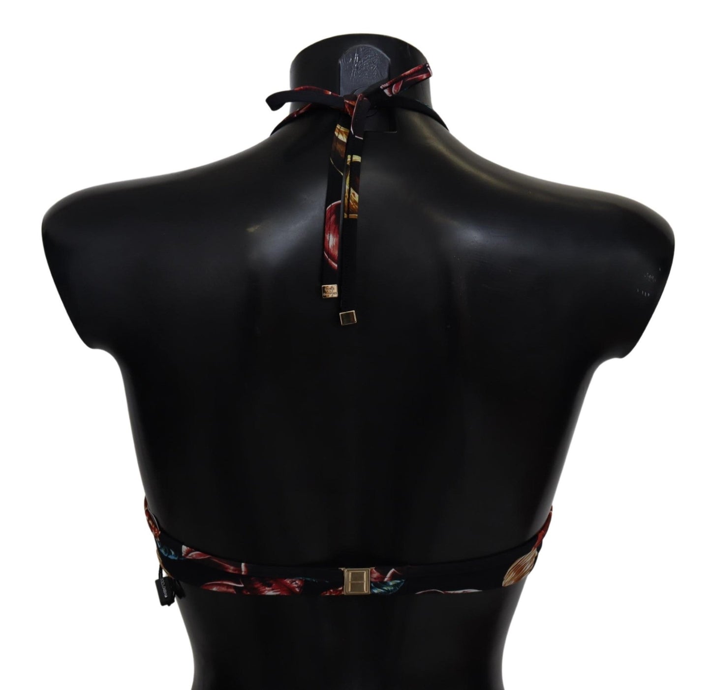 Black Seashells Print Halter Swimwear Bikini Tops - coffeewithmee2Dolce & GabbanaP4139S