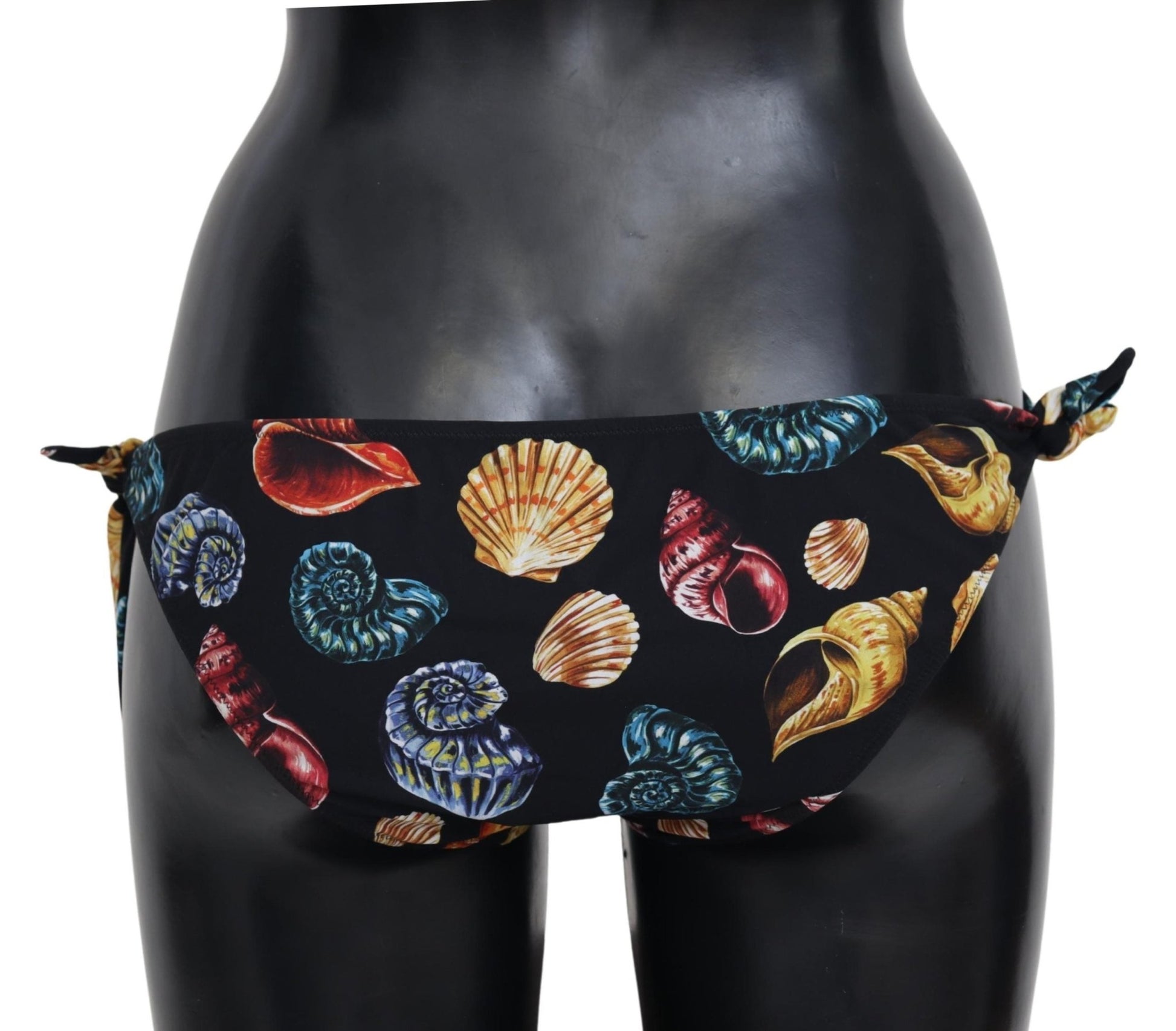 Black Seashells Swimwear Beachwear Bikini Bottom - coffeewithmee2Dolce & GabbanaP3942S