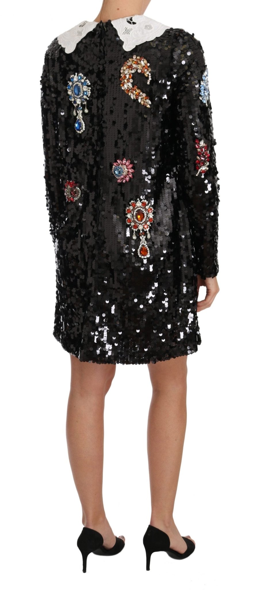 Black Sequined Crystal Fairy Tale Dress - coffeewithmee2Dolce & GabbanaP1401S
