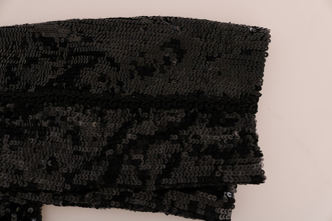 Black Sequined Fashion Shorts - coffeewithmee2Dolce & GabbanaP2062S