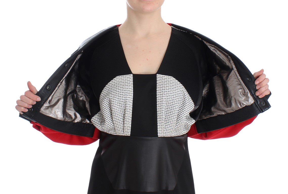 Black Short Croped Coat Bomber Jacket - coffeewithmee2KAALE SUKTAEP1185S