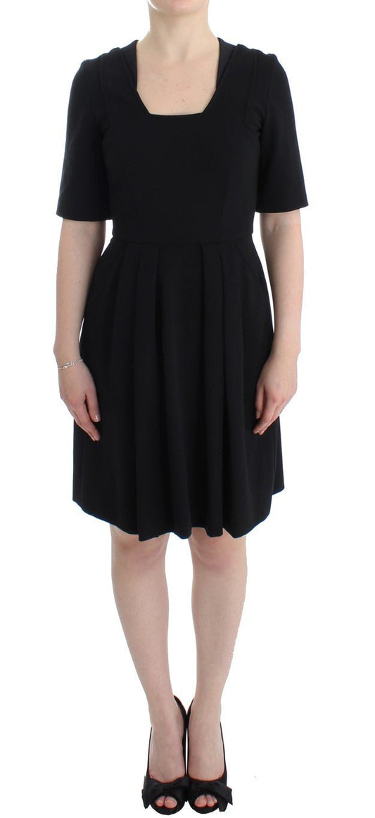 Black short sleeve venus dress - coffeewithmee2CO|TEP0736S
