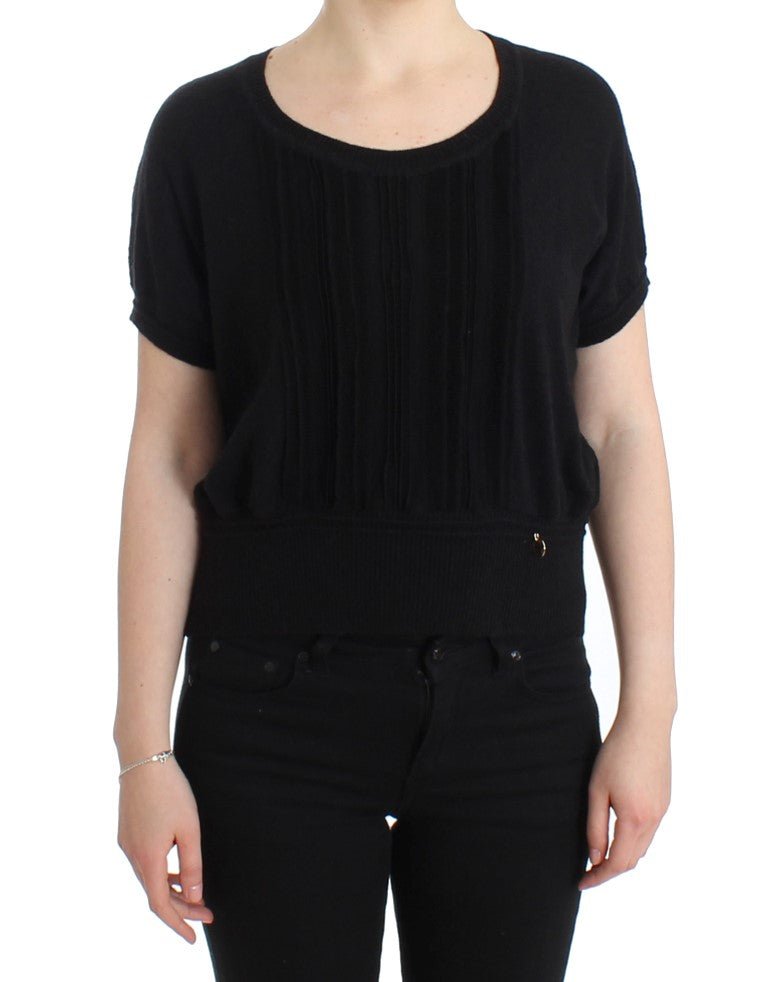 Black short sleeved jumper - coffeewithmee2CavalliP0610S