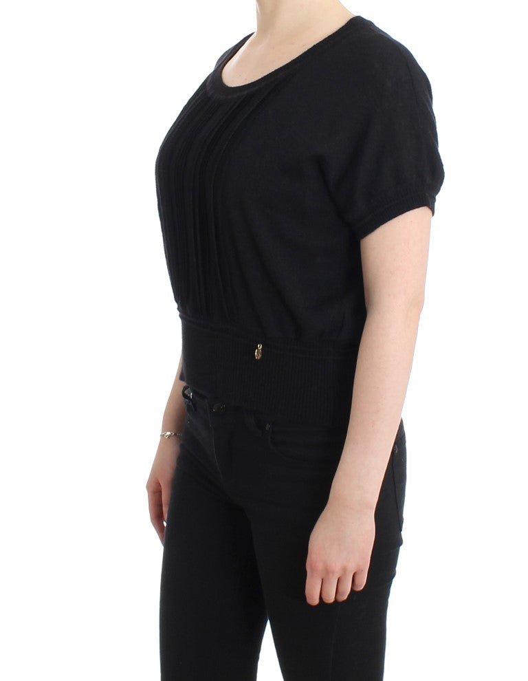 Black short sleeved jumper - coffeewithmee2CavalliP0610S