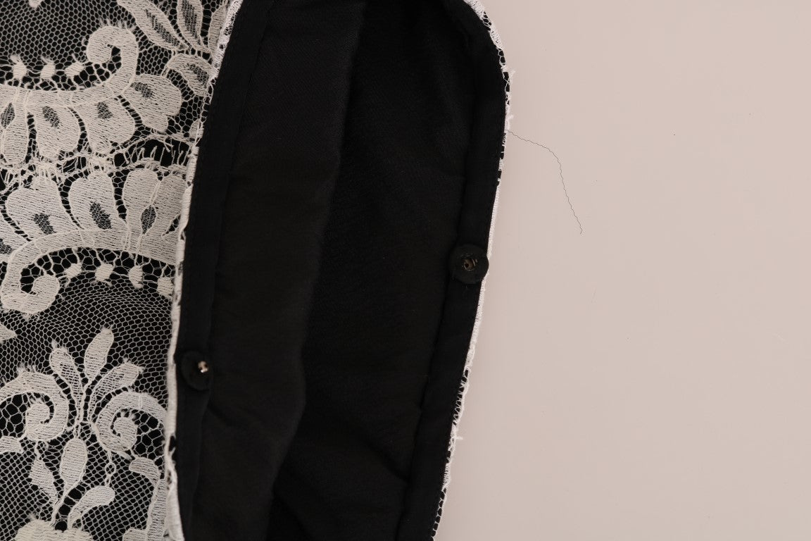 Black Silk Floral Lace Kaftan Dress - coffeewithmee2Dolce & GabbanaP1312S