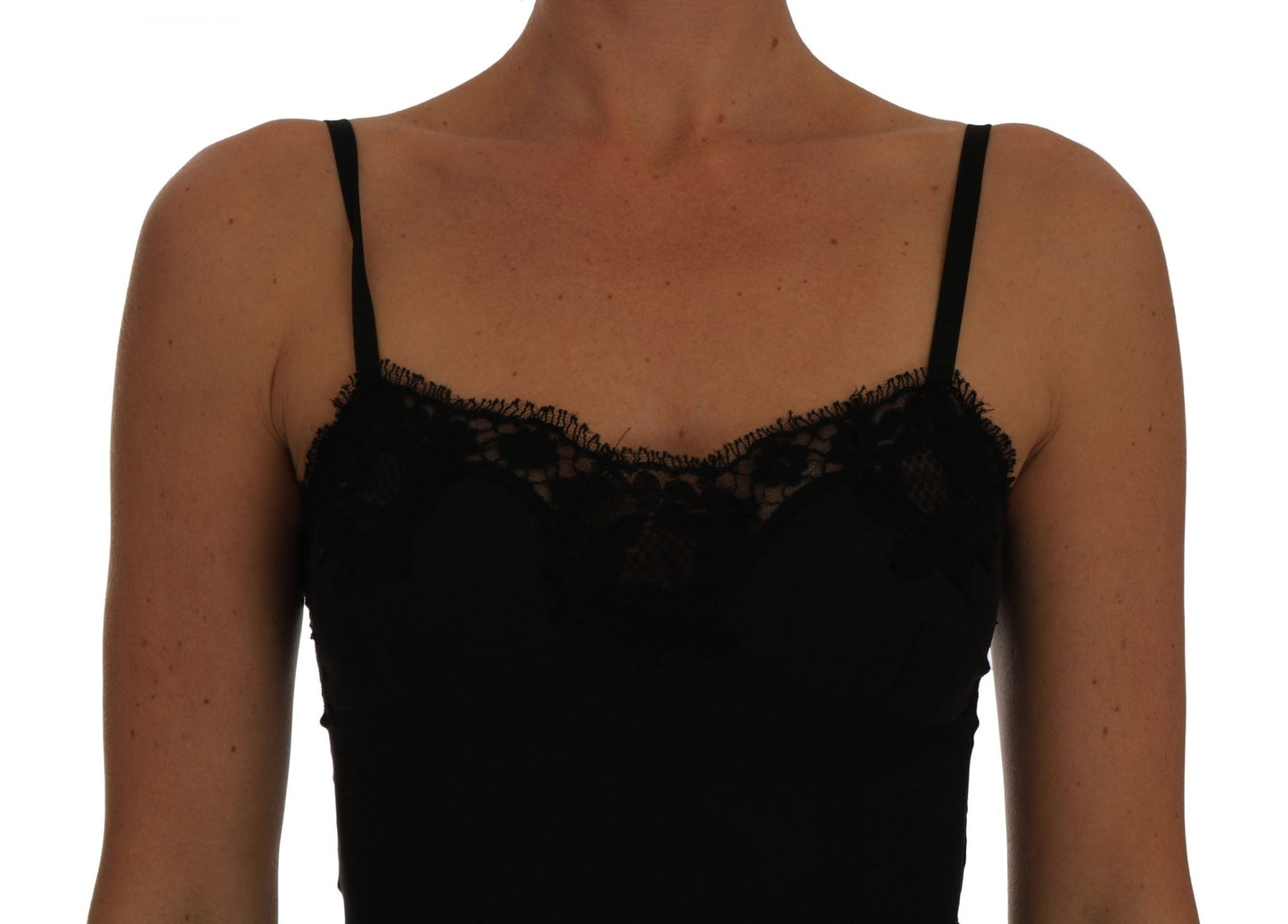 Black Silk Lace Dress Lingerie Chemise - coffeewithmee2Dolce & GabbanaP1424S