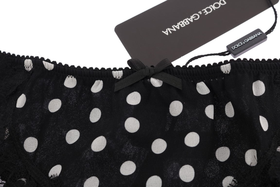 Black Silk Lace Stretch Underwear Bottoms - coffeewithmee2Dolce & GabbanaP2156S