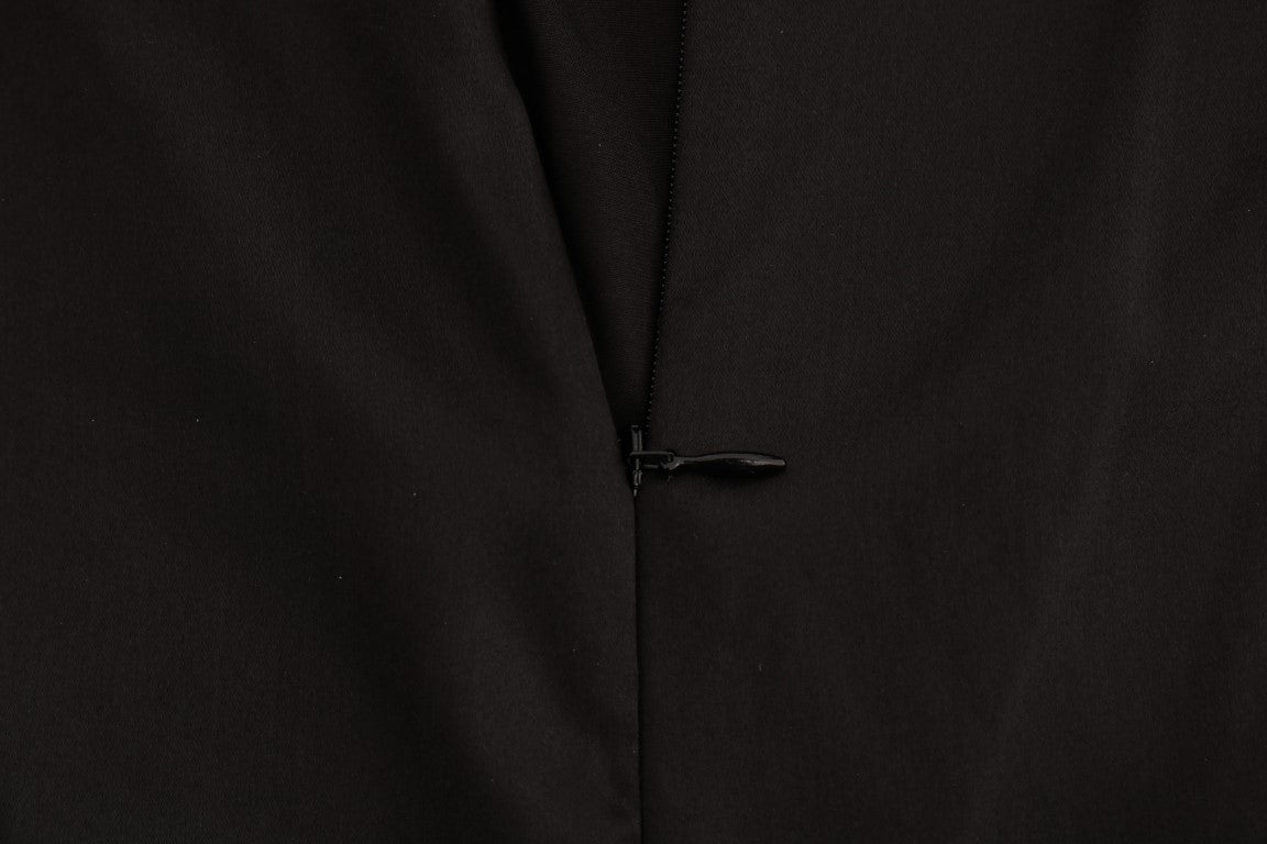 Black Silk Mesh Floral Lace Top - coffeewithmee2Dolce & GabbanaP2045S