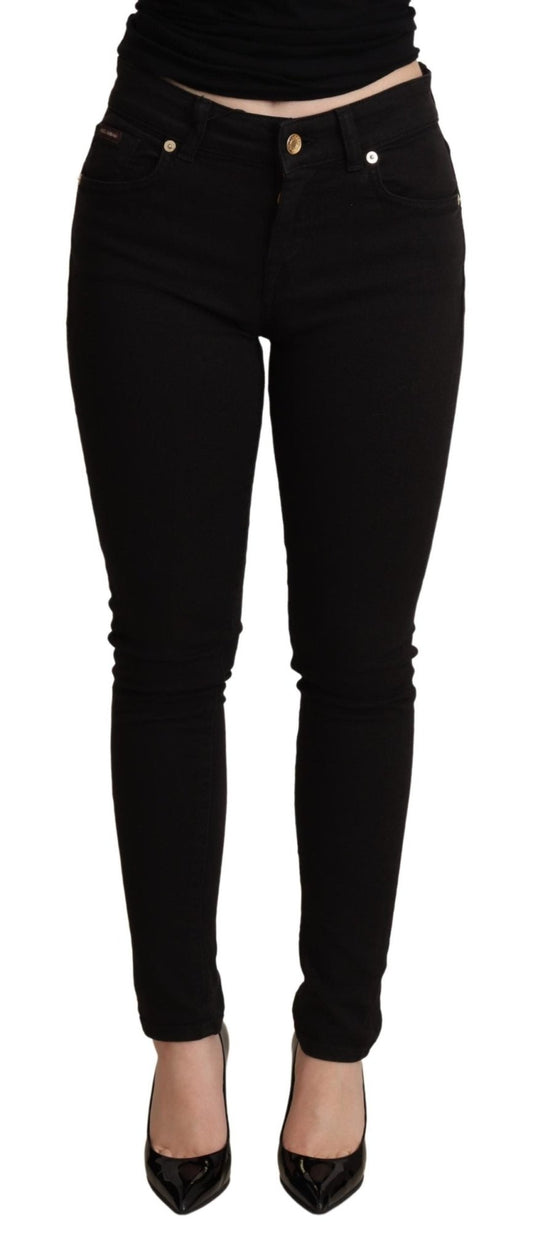 Black Skinny Denim Trouser Cotton Stretch Jeans - coffeewithmee2Dolce & GabbanaP5086S