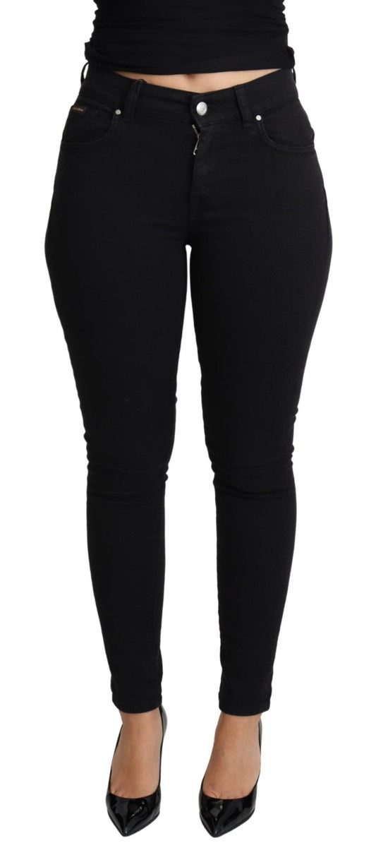 Black Skinny Denim Trouser Cotton Stretch Jeans - coffeewithmee2Dolce & GabbanaP4506S