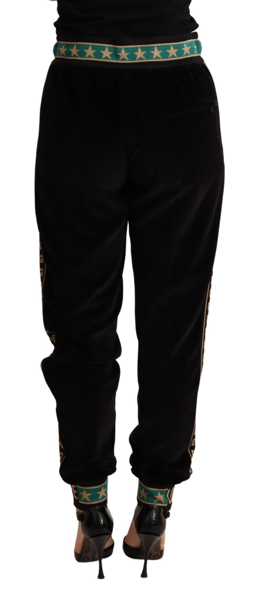 Black Star Logo Embroidered Sweatpants Pants - coffeewithmee2Dolce & GabbanaP5081S