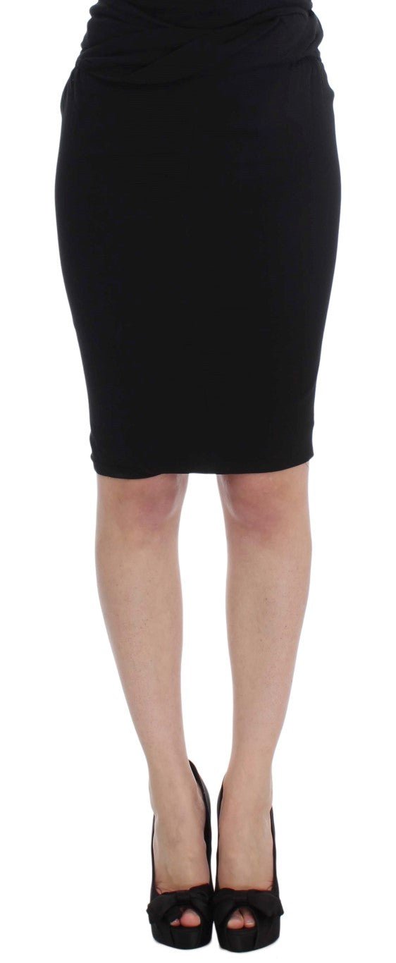 Black Straight Pencil Skirt - coffeewithmee2Karl LagerfeldP1716S