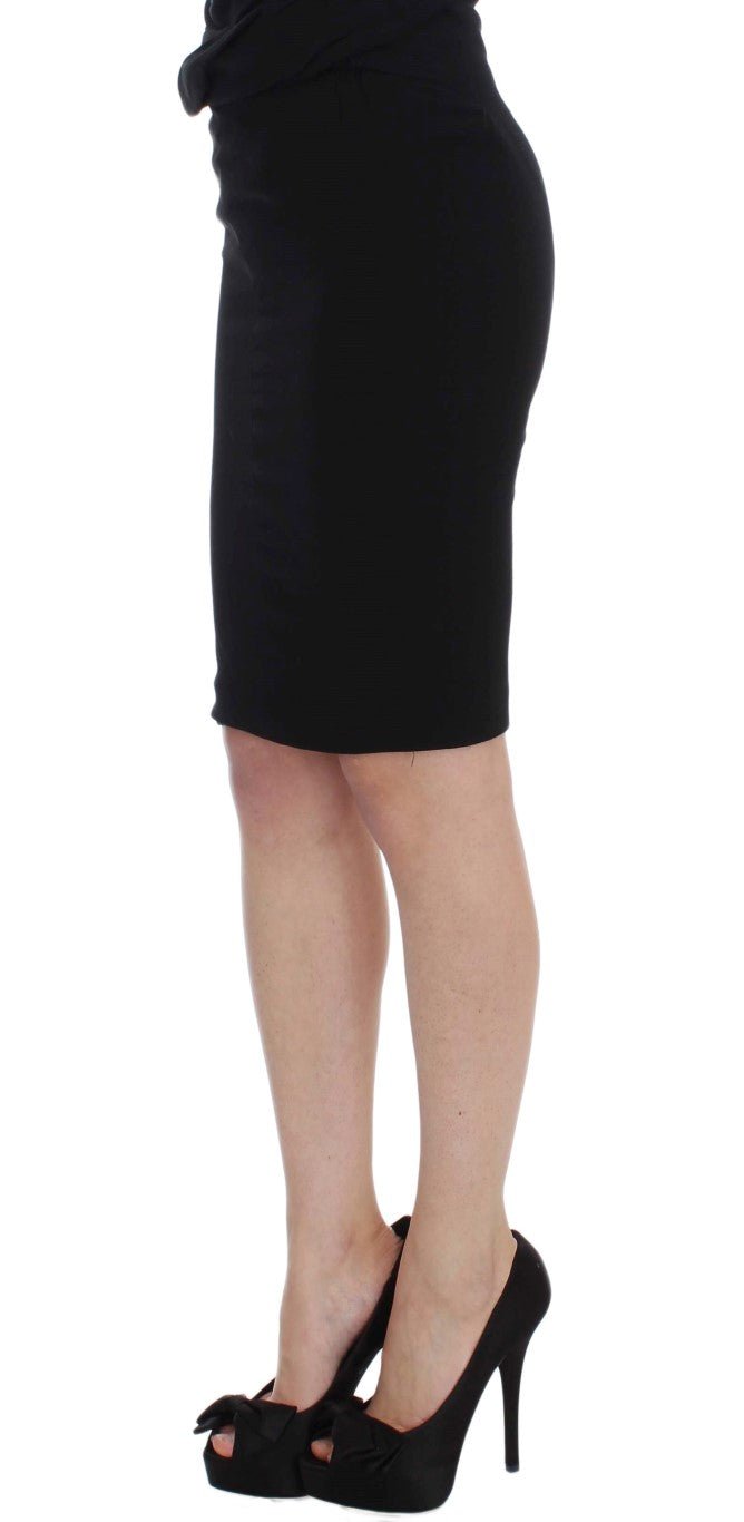 Black Straight Pencil Skirt - coffeewithmee2Karl LagerfeldP1716S