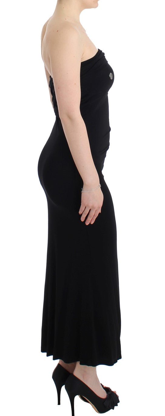 Black strapless maxi dress - coffeewithmee2CavalliP0591S