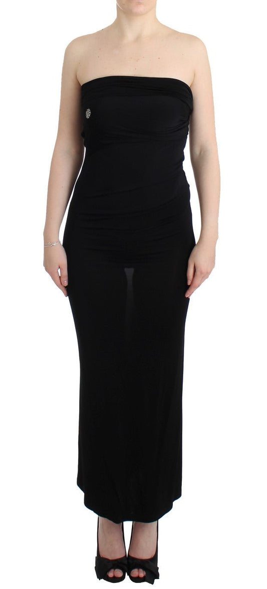 Black strapless maxi dress - coffeewithmee2CavalliP0591S