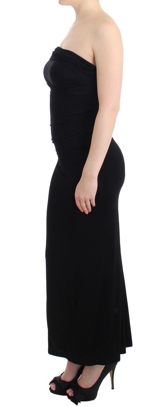 Black strapless maxi dress - coffeewithmee2CavalliP0591S