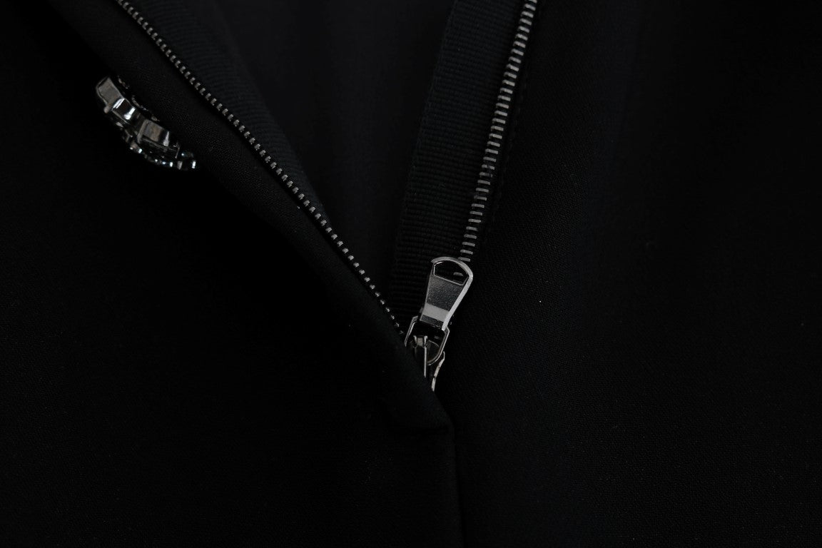 Black Stretch Crystal Sheath Long Dress - coffeewithmee2Dolce & GabbanaP1908S