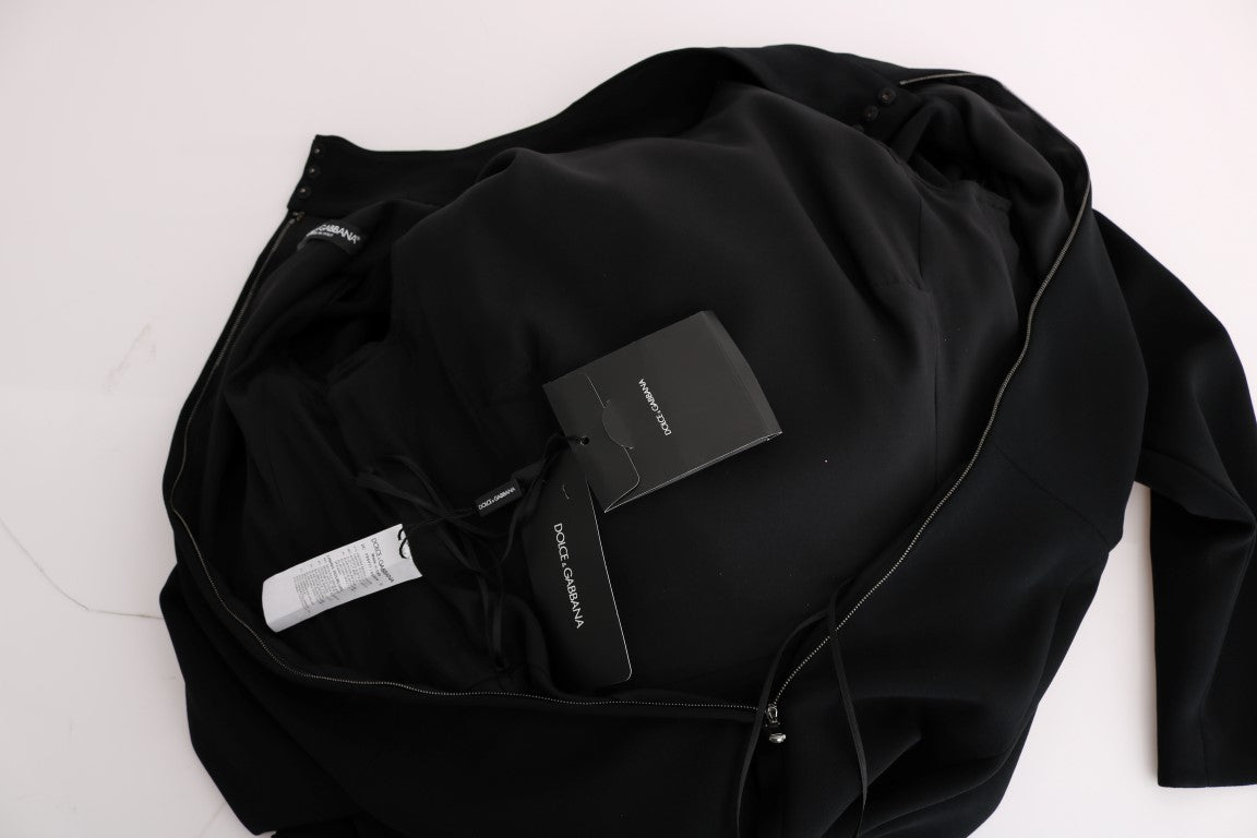 Black Stretch Long Gown Sheath Dress - coffeewithmee2Dolce & GabbanaP1910S