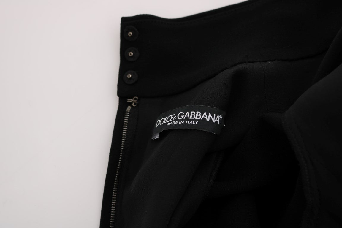 Black Stretch Long Gown Sheath Dress - coffeewithmee2Dolce & GabbanaP1910S