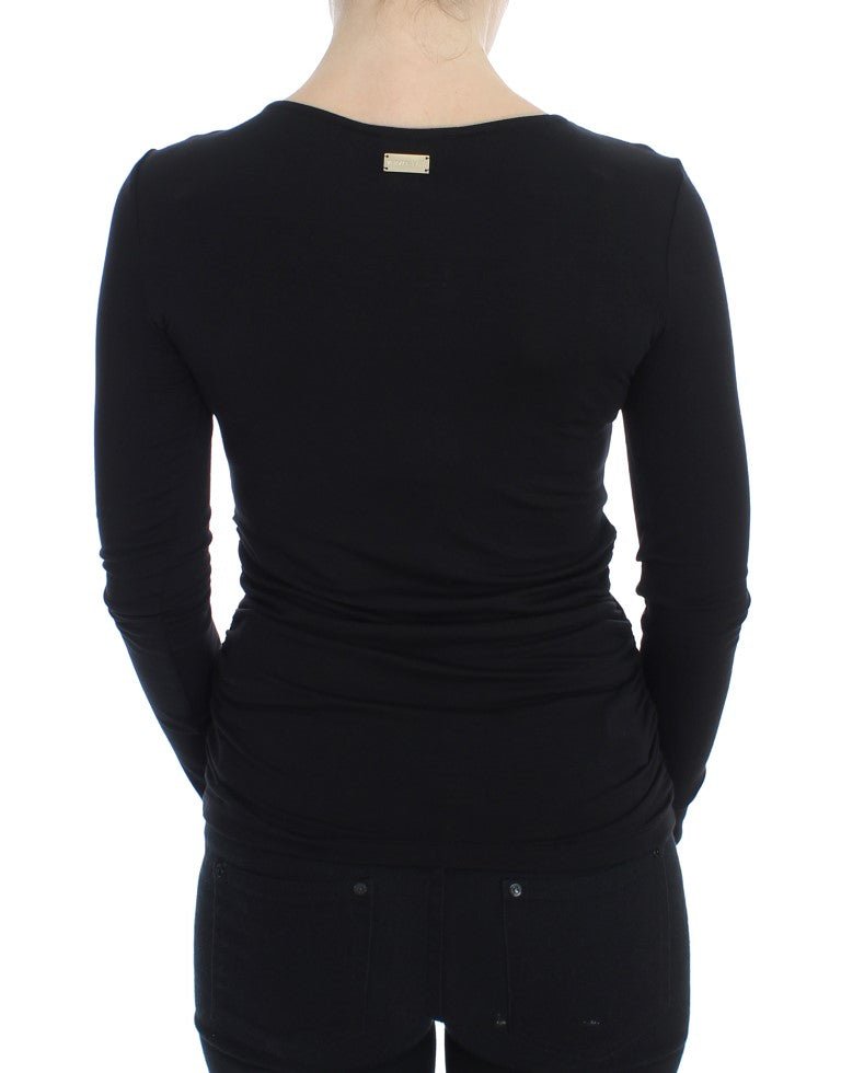 Black Stretch Longsleeve Sweater - coffeewithmee2Versace JeansP0884S