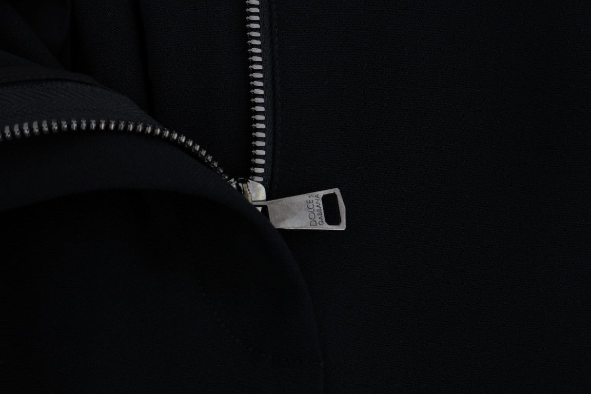 Black Stretch Pink Stripes Capri Pants - coffeewithmee2Dolce & GabbanaP1324S