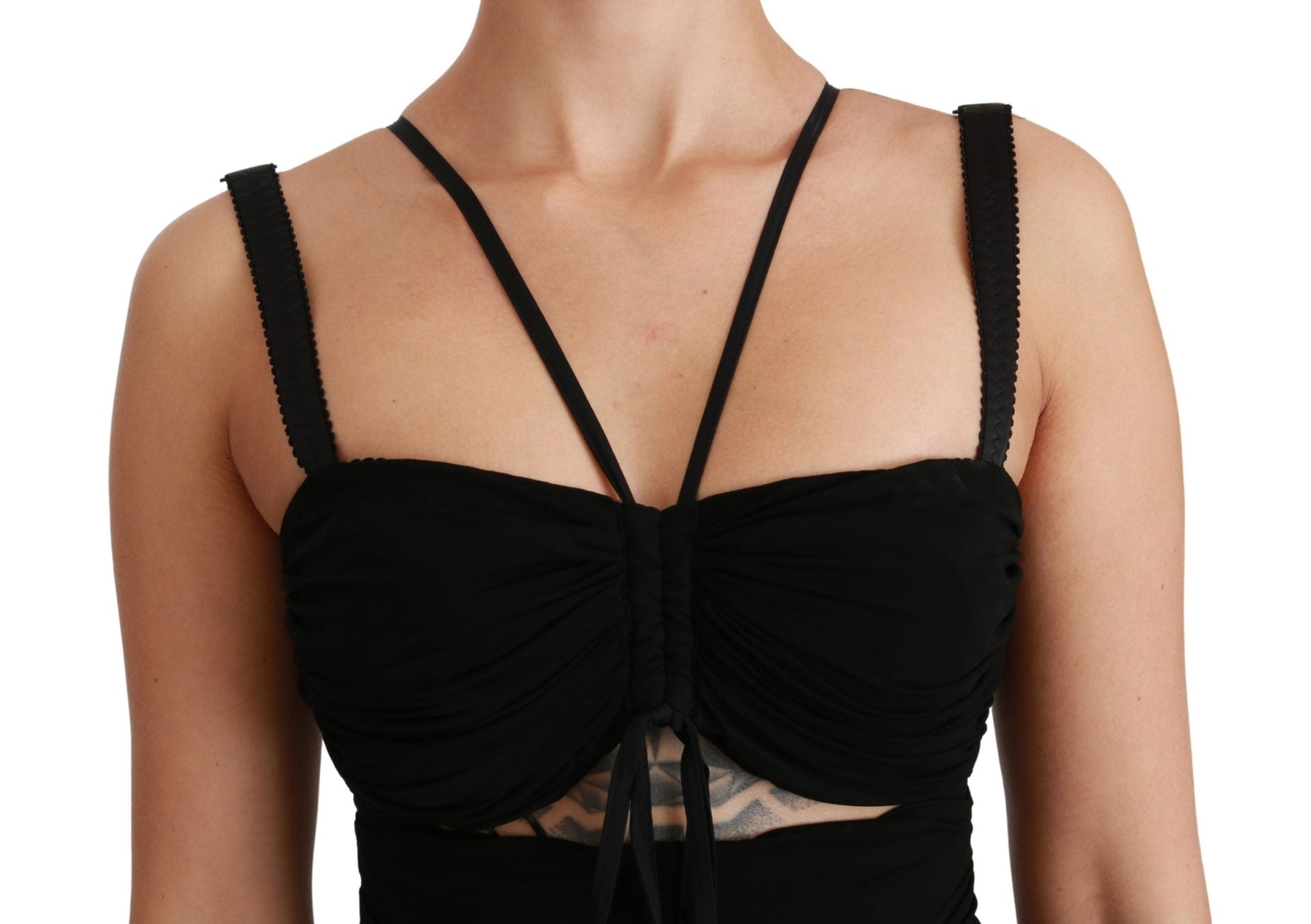 Black Stretch Sheath Bodycon Mini Dress - coffeewithmee2Dolce & GabbanaP2856S