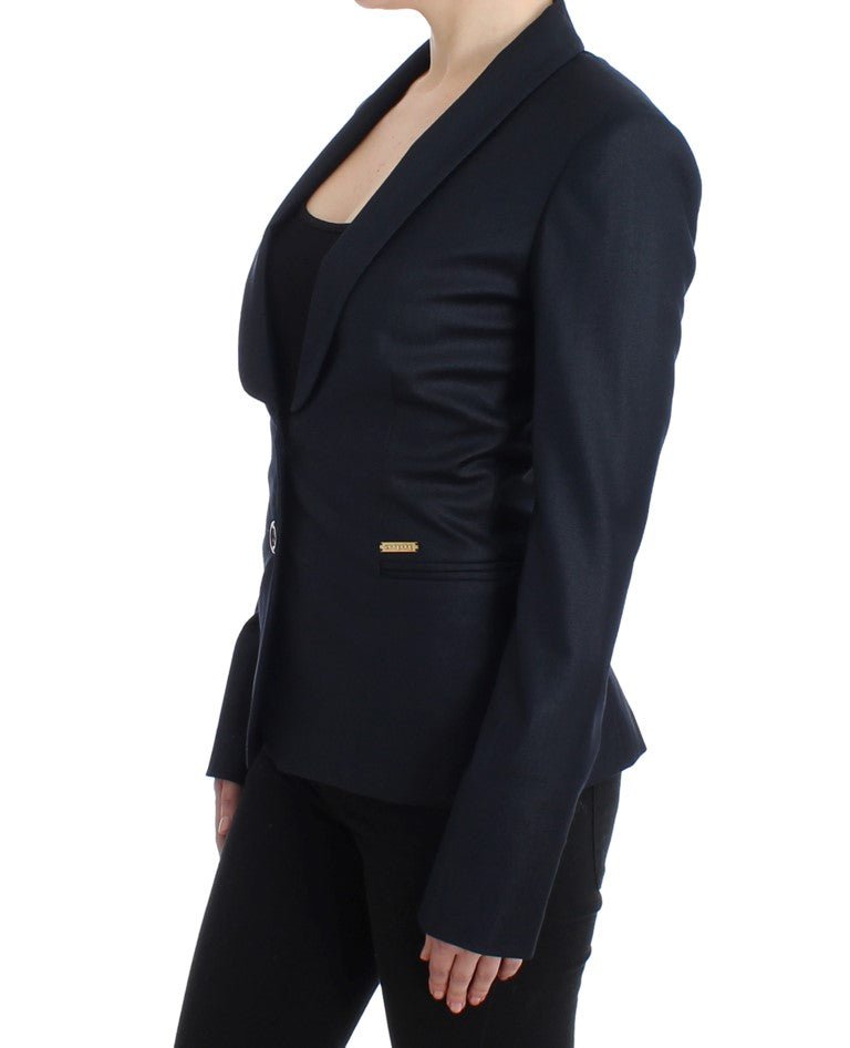 Black Suit Lapel Collar Blazer Jacket - coffeewithmee2GF FerreP1102S