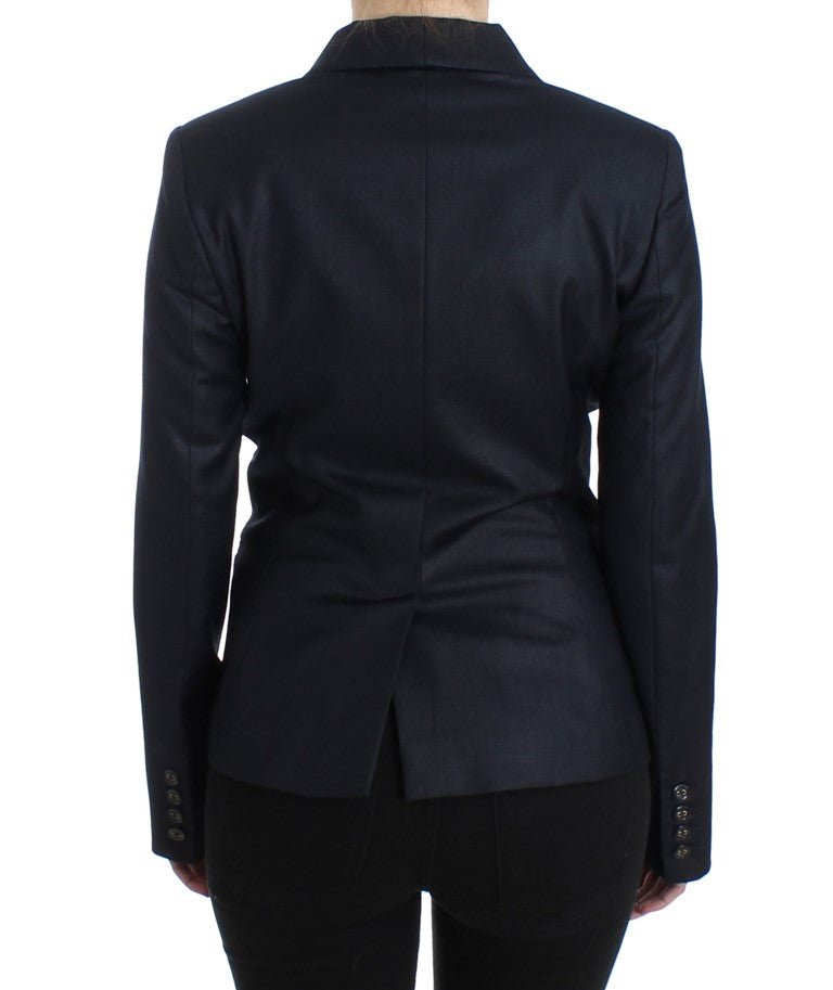Black Suit Lapel Collar Blazer Jacket - coffeewithmee2GF FerreP1102S