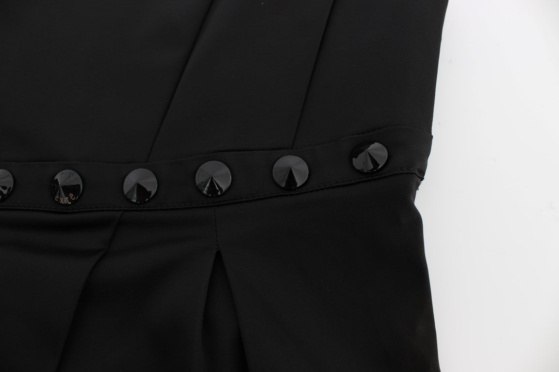 Black Tank Party Evening Top Blouse - coffeewithmee2ExteP1687S