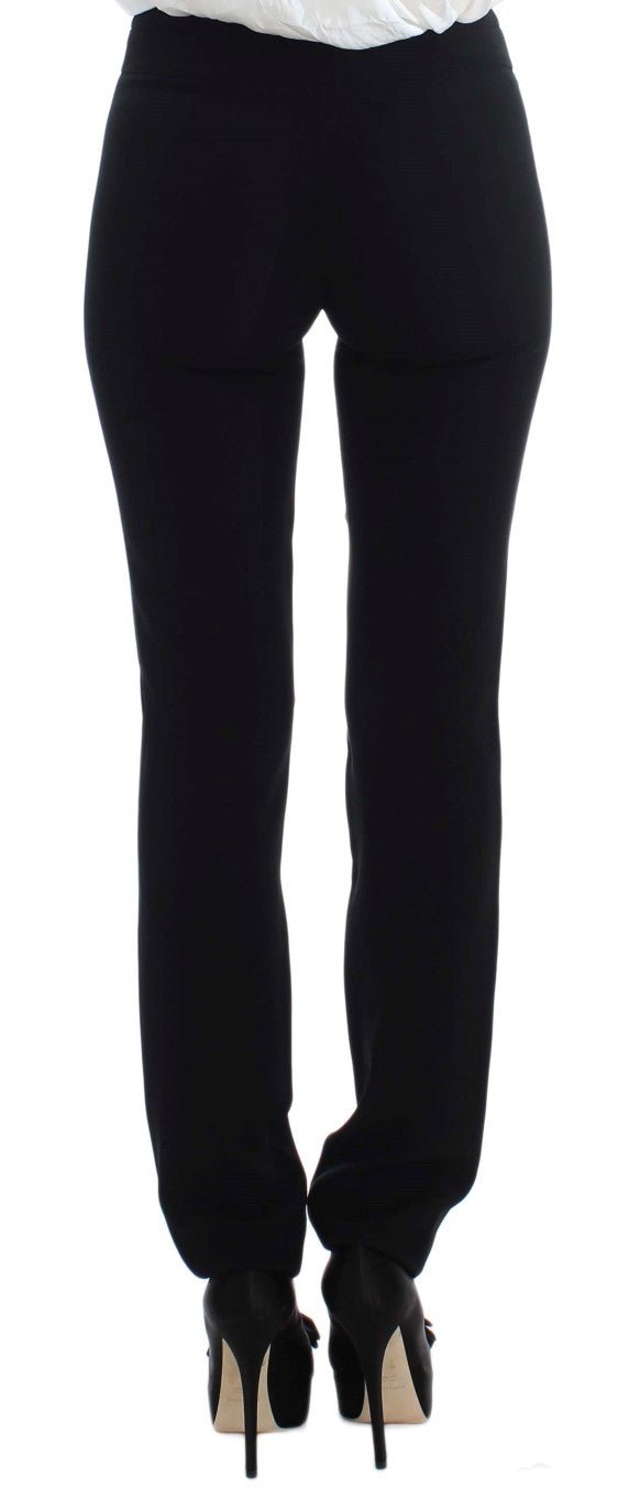 Black Two Button Two Piece Suit - coffeewithmee2ExteP1709S