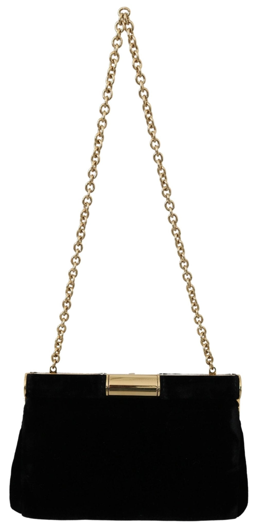 Black Velvet Crystal Studs Women Crossbody Sling Borse Bag - coffeewithmee2Dolce & GabbanaP0139S