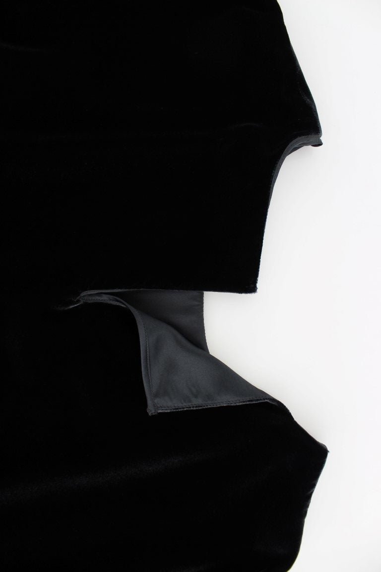 Black velvet shortsleeved blouse - coffeewithmee2Dolce & GabbanaP0769S