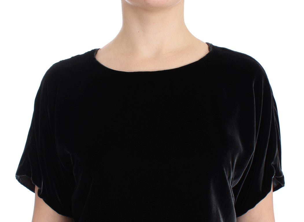 Black velvet shortsleeved blouse - coffeewithmee2Dolce & GabbanaP0769S