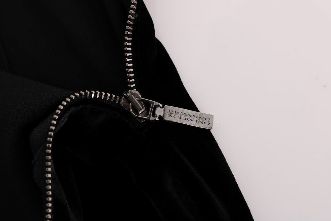 Black Velvet Slim Fit Pants - coffeewithmee2Ermanno ScervinoP1923S