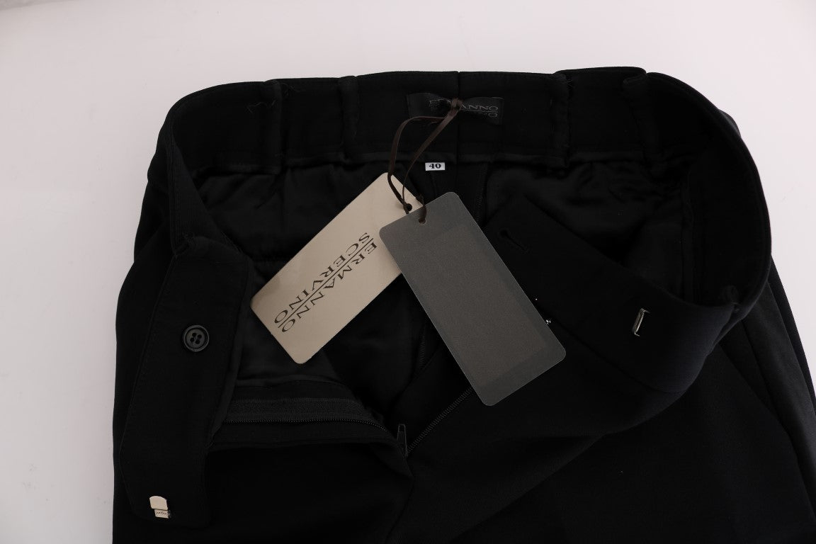 Black Viscose Flare Bootcut Pants - coffeewithmee2Ermanno ScervinoP1943S