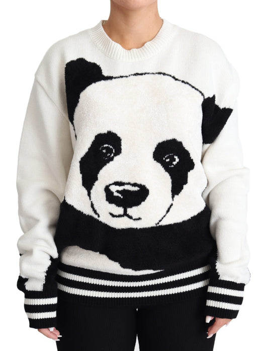 Black White Panda Print Pullover Sweater - coffeewithmee2Dolce & GabbanaP3858S