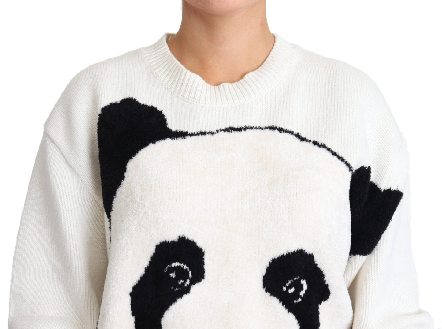 Black White Panda Print Pullover Sweater - coffeewithmee2Dolce & GabbanaP3858S