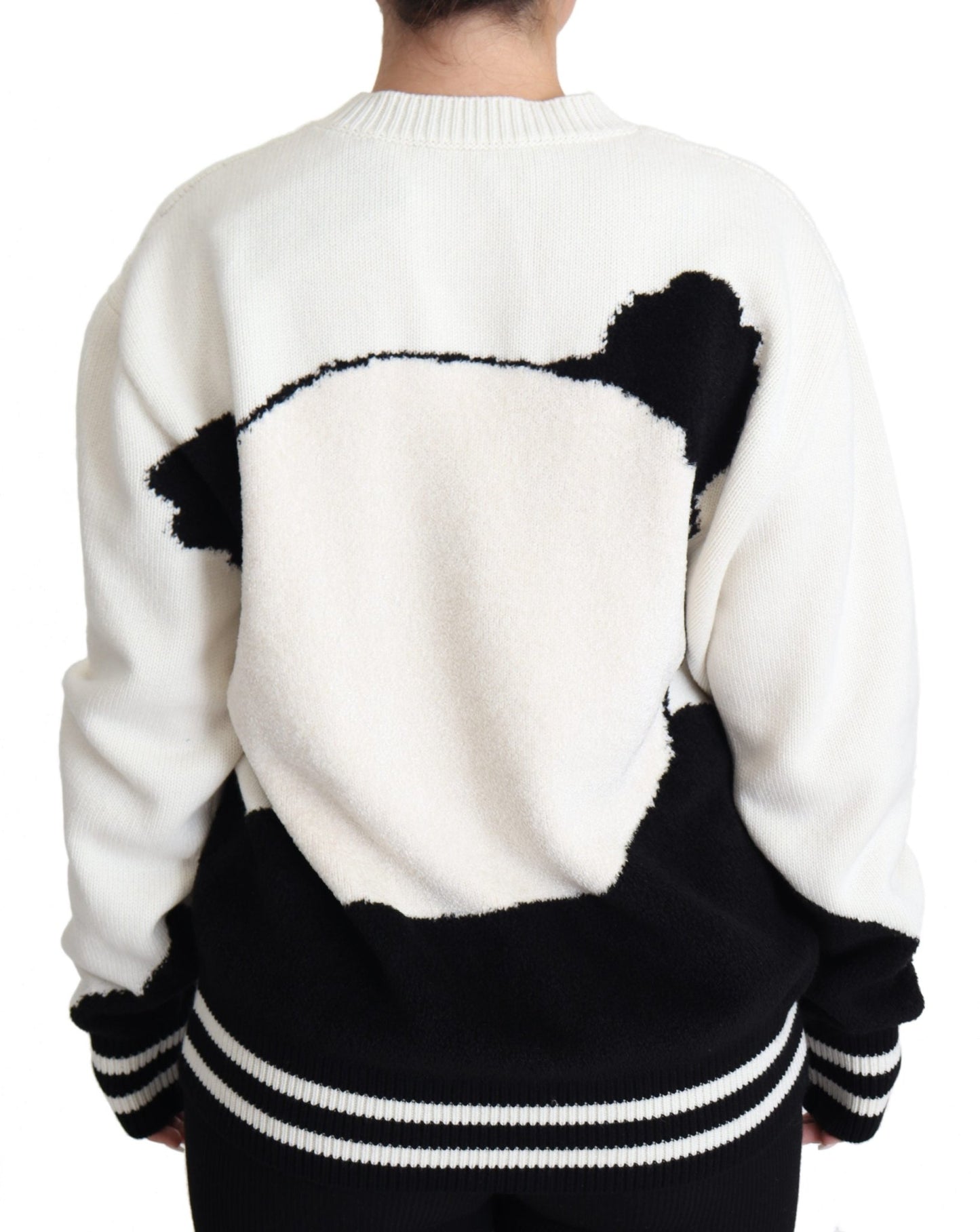 Black White Panda Print Pullover Sweater - coffeewithmee2Dolce & GabbanaP3858S