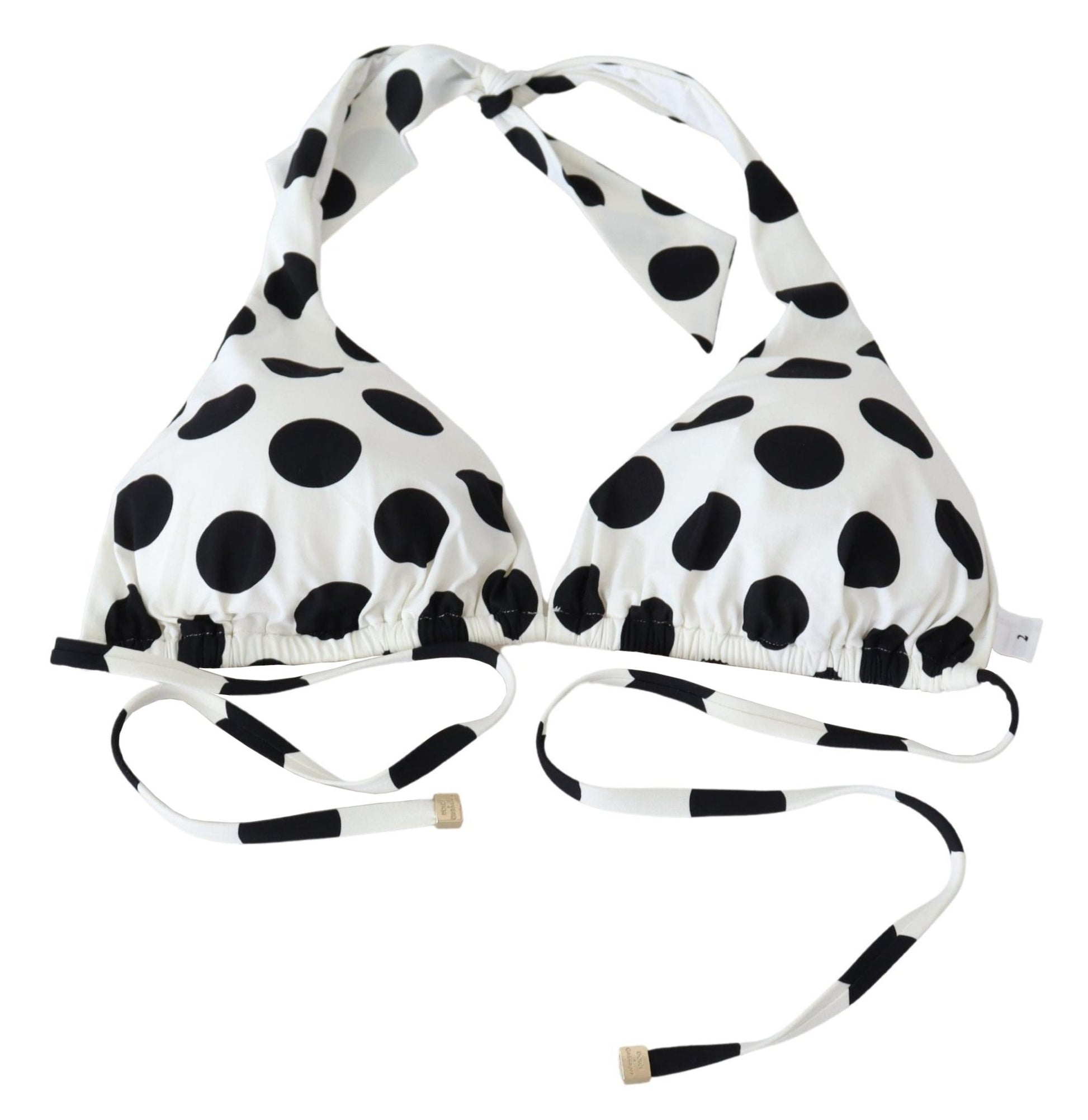 Black White Polka Print Two Piece Swimwear Bikini - coffeewithmee2Dolce & GabbanaP4099S